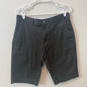 Volcom Charcoal Flat Front Shorts